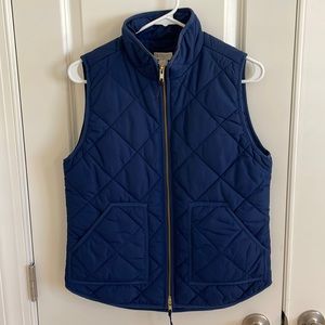 Navy blue Jcrew puffer vest! Only worn once!